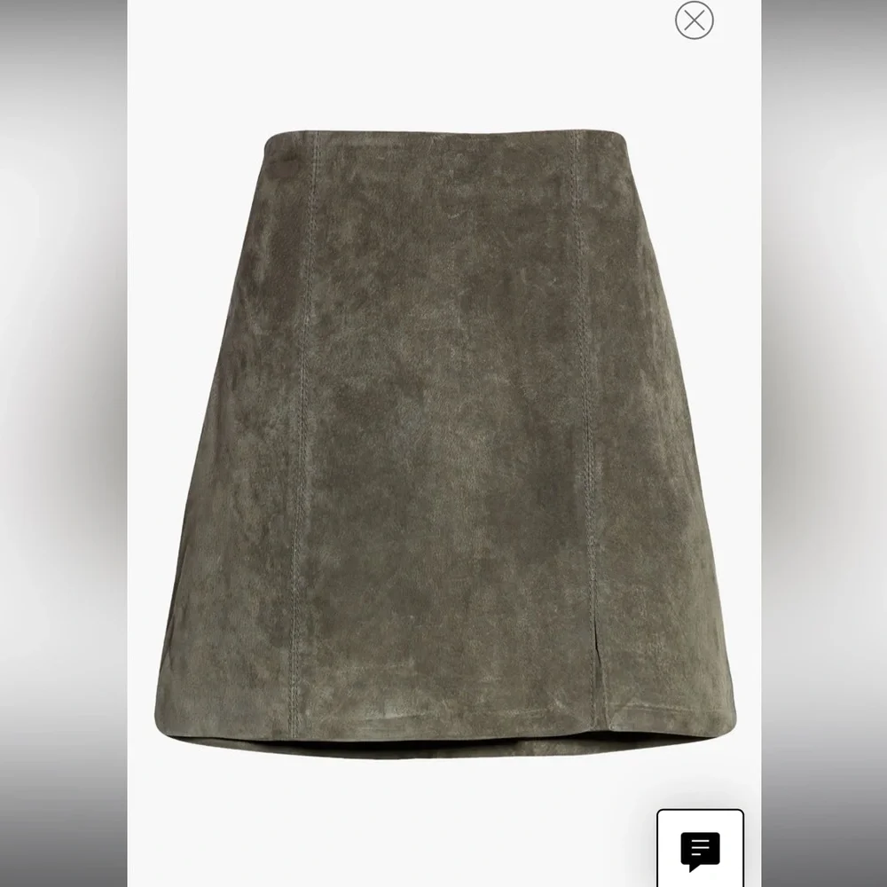 BLANKNYC genuine suede skirt in grey - Picture 4 of 5
